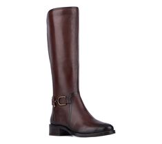 Equestrian vibes. These tall riding-style boots feature elegant hardware and a convenient side zip for easy wear. From Vintage Foundry Co. Riding Boots Fashion, Leather Riding Boots, Style Boots, Easy Wear, Riding Boots, Side Zip, Equestrian, Fashion Shoes, Shoe Boots