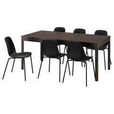 an image of a table and chairs set up on the white background with no people around it