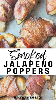 smoked jalapeno poppers with text overlay