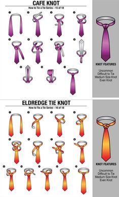 Step your tie game in 2014 guys. I COMMAND THEE! (the more intricate the knot, the more loops, then the longer the tie needs to be) Different Types Of Ties, Fancy Tie