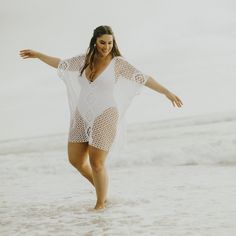 plus size clothing Plus Size Cover Up, Plus Size Swimsuit, Crinkle Cotton, Full Figure Fashion, Unique Hats, Trendy Plus Size Clothing, Plus Size Swimsuits, Summer Beach Wear, Wide Brimmed Hats