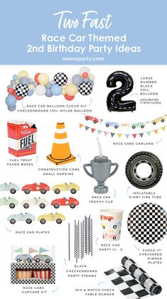 Second Birthday Party Ideas, 2nd Birthday Themes, 2nd Birthday Party Ideas, Two Fast Two Furious, 4de Verjaardag, 2nd Birthday Party For Boys, Second Birthday Party, 2nd Birthday Boys, Baby Park