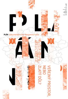 an orange and white poster with the words plan in it's center, on top of