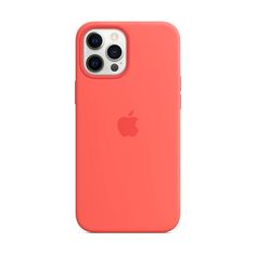 an orange iphone case on a white background