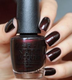 Nail Colors For 2023, Dark Nail Colors, Nail Colors For Fall, Winter Nail Colors, Opi Nail Polish Colors, Dark Nail, Brown Nail, Opi Nail Colors, Nails Opi