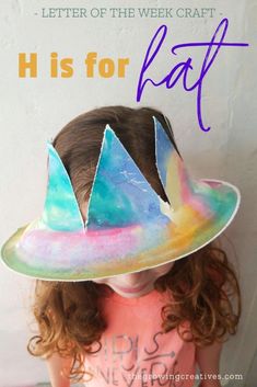 Letter H Activity, H Is For Hat, Letter H Activities For Preschool, Preschool Hat, Letter H Crafts, Letter H Activities, Preschool Letter Crafts, Prek Crafts, Abc Crafts