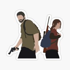 The Last Of Us Tattoo Ideas Joel, The Last Of Us Party, Movie Stickers Printable, Last Of Us Stickers, Simplistic Art Style, Kindle Decor, Ellie And Joel, Simplistic Art, Printables Stickers