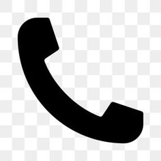 the phone icon is black and white, it appears to be an old telephone receiver