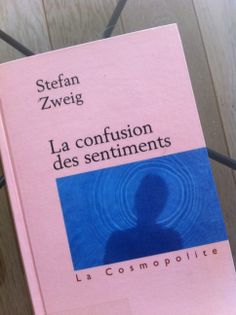 a pink book with the title la confusion des sentimentes written in blue on it