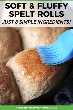 soft and fluffy speltt rolls just 8 simple ingredients