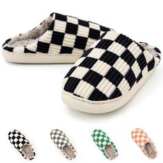 PRICES MAY VARY. 【CLASSIC STYLE & EXCELLENT QUALITY】: The house slippers for women feature a classic plaid design for a casual and stylish feel. In addition, the mens slippers are lined with high-quality faux plush fleece, which can wrap your feet well and provide full warmth. 【High-Density Memory Foam Insole】: The house shoes feature high-density memory foam for perfect flexibility and shock absorption, allowing your feet to relax completely without getting tired even after long wear. 【Solid TP Plush Bedroom, Bedroom Shoes, Comfy Slippers, Comfortable Slippers, Slippers For Women, Casual Slippers, Gifts For Your Girlfriend, Kids Luggage, House Shoes