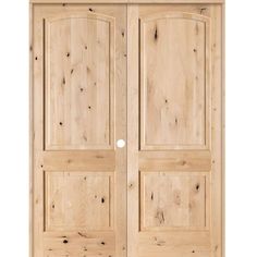 a pair of double doors with wooden panels