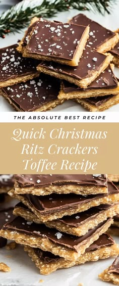 Image for Quick Christmas Ritz Crackers Toffee Recipe Christmas Ritz Cracker Toffee, Rolo Ritz Crackers Recipe, Christmas Ritz Cracker Cookies, Ritz Cracker Candy Holidays, Ritz Cracker Bark Recipes, Ritz Chocolate Covered Crackers, Christmas Cracker Toffee Ritz, Ritz Toffee Crackers, Ritz Christmas Cookies