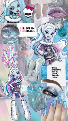 the real ice queen❄️ Abbey Bominable Aesthetic, Monster High Abbey Bominable, Monster High Abbey, Abbey Bominable, Moster High, Monster High Art, Ice Queen, High Art