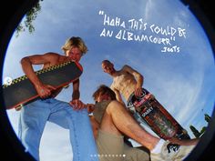 three men are holding skateboards and posing for a photo with the caption'haha this could be an all - american test '