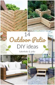 outdoor patio diy ideas that are easy to make and great for your backyard or garden