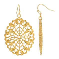 Showcasing a beautiful pair of vintage-style gold-tone filigree earrings. Embellished with intricate details, these gorgeous earrings will shimmer and shine with style. A real wealth of traditional, vintage-style beauty, and a bohemian lifestyle. They are classic and versatile, perfect for dinners, weddings, or just dress up your everyday casual outfit. Gorgeous filigree earrings are a must-have and make an excellent and affordable gift for her. Available In Silver Tone And 14K Gold Dipped Measu Channel Jewelry, Chic Fashionista, 1928 Jewelry, Filigree Jewelry, Bohemian Lifestyle, Vintage Inspired Jewelry, Shimmer And Shine, Filigree Earrings, Fall Jewelry