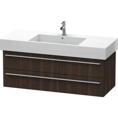 The Duravit XL635406969 is a 47-1/4" wall-mounted bathroom vanity from the X-Large Collection. It features an engineered wood construction and humidity-resistant materials which makes it less prone to deterioration due to moisture. This vanity comes with 2 drawers for storage purposes with the upper drawer including a cutout designed to fit siphons and siphon covers. It will match well with the Vero series 032912 sinks. By creating an advanced manufacturing process, Duravit has made itself known for its strong and reliable products. Trusted and proven, Duravit has a wide selection of items to choose from, all with the assurance of a toughness and innovation to form and function.Here at PlumbersStock, customer satisfaction is our greatest goal. We strive to obtain the best quality products Kitchen Sinks Farmhouse, Commercial Bathroom Sinks, Tub Shower Doors, Pvc Fittings, Kitchen Soap Dispenser, Bidet Toilet Seat, Wall Mounted Bathroom Sink, Tub Shower Combo, Lavatory Faucet