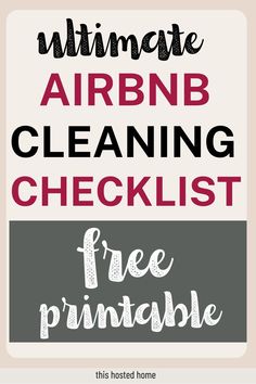 airbnb cleaning checklist template Vrbo Host, Airbnb House, House Cleaning Checklist, Air Bnb, Checklist Template, Airbnb Host