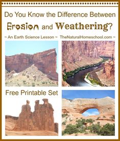 four different pictures with the text do you know the differences between frostin and weathering?