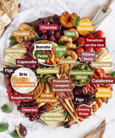 a plate filled with different types of food