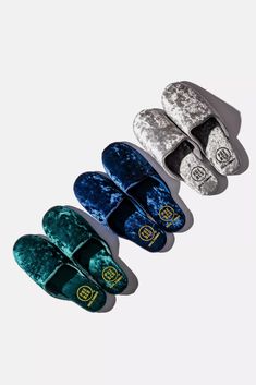 Puebco Velvet Slipper | Urban Outfitters Vday Gifts, Men Slippers, Velvet Slippers, Jewel Tone Colors, Bedroom Slippers, Best Valentine's Day Gifts, Green Fits, Sneaker Dress Shoes, Valentines Day Gifts For Him