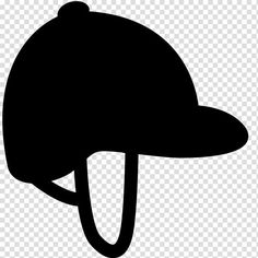 a black and white silhouette of a helmet on a transparent background png clipart