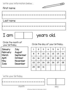 printable birthday worksheet for kids to practice their handwriting and writing skills on