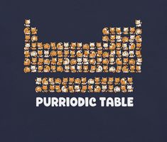 a t - shirt with the words purridic table printed on it