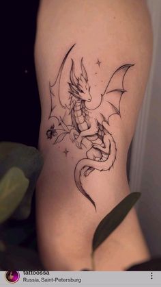 #tattoos #tattooshop #tattoosleeve #tattoosofinstagram #tattoostudio #tattoosnob #tattoosketch #tattoostyle #tattooslove #tattoosrock #tattoostagram #tattoosocial #tattoosociety #tattoosday #tattoosp #tattooselection Magical Dragon Tattoo, Fairy Themed Tattoo Sleeve, Dragons Tattoo For Women, Collarbone Dragon Tattoo, Line Work Dragon Tattoo, Celestial Dragon Tattoo, Girly Dragon Tattoo, Dragon Spine Tattoo For Women, Dragon Chest Tattoo Female