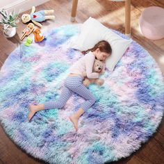 PRICES MAY VARY. Super Soft Feeling: This rug is built with a soft surface and a memory-foam, leave this rug feeling soft and luxurious, make your children and baby more comfy and warm when they play on the floor. Perfect For Any Room: This area rug create an intimate atmosphere with a fluffy shag rug that is versatile enough for the bedroom, livingroom, tent, teepee, playroom, nursery, reading nook or feature photo shoots, Indulge and invest in a rug made with supreme durability and luxurious c Squishmallow Themed Room, Sprinkle Bedroom, Unicorn Girls Bedroom Room Ideas, Kids Unicorn Room, Purple Toddler Bedroom, Unicorn Bedroom Ideas Kid Rooms, Mermaid Room Ideas, Fun Kids Room Ideas, Teepee Playroom