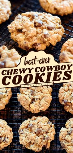 Cowboy Cookies Best Ever Cowboy Cookies, Most Popular Cookies Recipes, Giant Cowboy Cookies, George Bush Cowboy Cookies, Texas Cowboy Cookies Recipe, Half Batch Cowboy Cookies, The Best Cowboy Cookies, Cow Patty Cookies Recipes, Cowboy Cookies Recipe Laura Bush