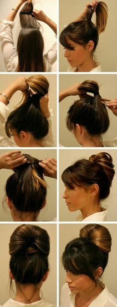 Hair Braid Videos, Hair Tutorials For Medium Hair, Work Hairstyles, Penteado Cabelo Curto, Hairdo For Long Hair, Hair Stylist Life, Easy Hairstyles For Long Hair, Bad Hair, Messy Bun