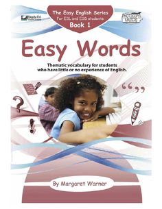 an easy to read book for children with the title easy words, which is written in english