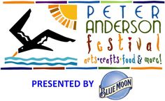 the logo for peter anderson festival presented by blue moon on an iphone screen with text below it