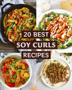 the top 20 best soy curls recipes to cook in your slow cooker or electric skillet