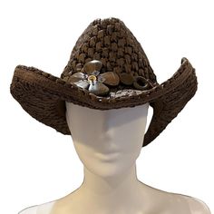 Get ready for your next adventure with this stylish and trendy Tropical Trends Straw Cowgirl Sun Hat. The hat features a beautiful floral headband and feather accents, perfect for adding a boho hippie vibe to your outfit. Made of lightweight and packable straw material, this hat is perfect for your next travel or casual occasion. 
It comes in a one size fits all and brown color, suitable for both men and women, making it a great unisex accessory. This sun hat is perfect for summer, fall, and spring seasons and is not only stylish but also practical. Add a touch of tropical theme to your outfit with this beautiful sun hat. 
1. New With Tags 2. No visible flaws 3. See photos for measurements 4.Brim of the hat is 3.5in Tropical Trend, Cable Knit Headband, Black Wool Hat, Cold Weather Hats, Pink Beanies, Hat And Scarf Sets, Floral Headband, Tropical Theme, Cowgirl Hats