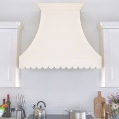 Fobest Custom Handcrafted Cream White Stainless Steel Range Hood in the kitchen FSS-70 - hood model Vent Hood Cover, White Range Hood, Stove Hood, Steel Range Hood, Copper Range Hood, Steel Hood, Stainless Steel Stove, White Range, Custom Range Hood