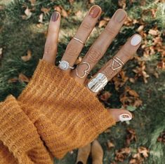 pinterest: camilleelyse ♡ Fresh Nails, Ten Nails, Makeup Nails Designs, Simple Fall Nails, Beauty Hacks Nails, Cute Nails For Fall, Nails 2020, Street Nails, Color Street Nails