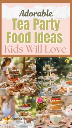 Hosting a kids tea party? Check out these adorable and easy food ideas that are sure to delight. From mini sandwiches and sweet pastries to colorful fruit kabobs and fun cookies, you'll find everything you need to make your party a hit. Click now to get all the recipes and tips for creating a memorable tea party your kids will love! Tea Party Food For Kids, Tea Sandwiches Kids, Party Food Ideas Kids, Tea Party Food Ideas, Kids Tea Party Birthday, Party Food For Kids, Easy Food Ideas, Sandwich Recipes For Kids