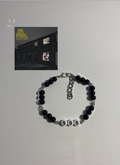 inspired by the song "505" by Arctic Monkeys  🎧 Arctic Monkeys Jewelry, 505 Bracelet, Deftones Bracelet, Arctic Monkeys Bracelet, Concert Bracelets, Pulseras Ideas, Monkey Jewelry, 505 Arctic Monkeys, Music Bracelet