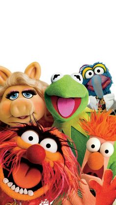 the muppets are posing for a photo together