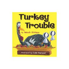 the turkey trouble book is shown in yellow