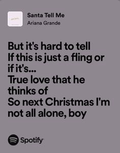 Santa Tell Me Lyrics, Santa Tell Me Ariana Grande, Winter Aesthetic Christmas, Aesthetic Xmas, Santa Tell Me, Xmas Aesthetic, Inspo Wallpaper, Xmas Songs