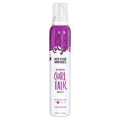 Are you looking for curly hairstyles that hold their shape and move freely? Not Your Mother's Curl Talk Activating Mousse is every curly girl's go-to for achieving that perfect balance of having defined, enhanced curls with a lightweight and touchable hold. This curl-activating styling mousse delivers a boost of frizz control and moisture, adds definition and volume, and enhances your curls for curls that move freely while holding their shape. It is safe for natural and color-treated hair and is Best Hair Mousse, Curl Talk, Curl Mousse, Volumizing Mousse, Styling Mousse, S Curl, Curly Hair Types, Hair Supplies, Hair Mousse