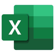 the microsoft x logo on top of a green square with an arrow pointing to it