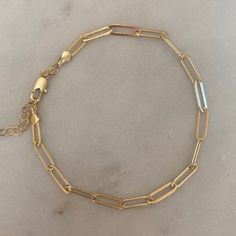 Thick classic paperclip chain anklet 18k Gold Filled 4.5 mm wide x 14 mm long 9 inches long with and option for a 2 inches extender Gold Anklet, Jewelry Accessories Ideas, Chain Anklet, Trombone, Anklet Bracelet, Gold Gold, Anklet Jewelry, Body Jewellery, Ankle Bracelets