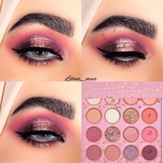 Colour Pop Makeup, Crazy Eyeshadow, Colourpop Eyeshadow Palette, Pink Eyeshadow Look, Sparkly Makeup, Colourpop Eyeshadow, Makeup News, Magical Makeup, Madly Deeply