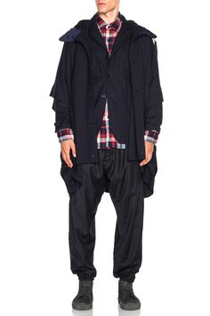 Engineered Garments Uniform Serge Poncho Fall Winter 2016, Mens Fall, Engineered Garments, Fashion For Men, Style Guide, Fashion Advice, New Season, Style Guides