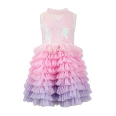 exclude-sale Dress W/O Unicorn / 2 Dreamy Ombre Tank Dress Ombre Tulle Dress, Boys Dresses, Soft Layers, Unicorn Birthday Party, Taylor Swift Concert, Charm Making, Fabric Structure, Unicorn Birthday Parties, Purple Hues